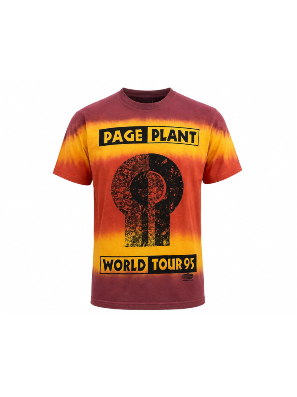 Vintage 1995 Page Plant World Tour TShirt Sz L Winterland Tie Dye Single Stitch